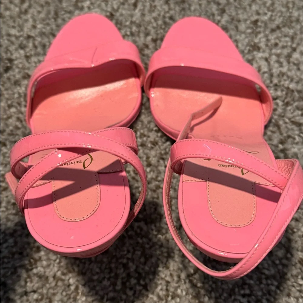 Christian Louboutin Patent Loubigirl 100 Sandals size 38 - Picture 2 of 10